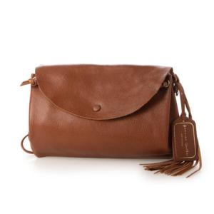 レザーラボラトリー Leather Laboratory 1枚革で作った本革のポシェット （CAMEL）