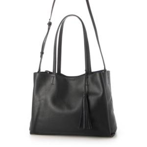 レザーラボラトリー Leather Laboratory 本革レディース 2wayトートバッグ （BLACK）