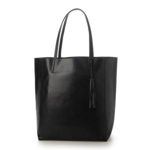 レザーラボラトリー Leather Laboratory 本革レディース 縦型トートバッグ （BLACK）｜locondo-shopping