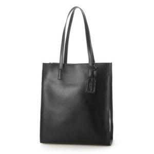 レザーラボラトリー Leather Laboratory 本革 レディー縦型 トート バッグ （BLACK）｜locondo-shopping