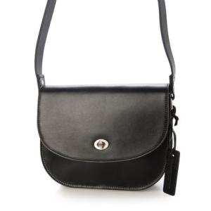 レザーラボラトリー Leather Laboratory 本革フラップバッグ （ブラック）