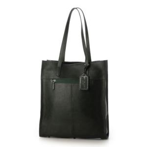 レザーラボラトリー Leather Laboratory 本革 レディー縦型 トート バッグ （GREEN）
