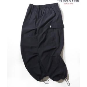 U.S.POLO ASSN./ユーエスポロアッスン USPA 撥水 UVカット ストレッチ ワイド カーゴパンツ/イージーパンツ/レディース メンズ