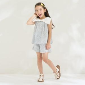 リセマイン Lycee mine リボン衿つきブラウス・裾フリルハーフパンツ