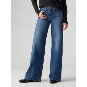 リーバイス LEVI'S 318(TM) シェーピング ワイドレッグ ミディアムインディゴ  （Da...