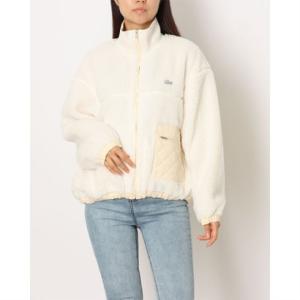 ラコステ LACOSTE レディース アウター リブニットスタンドカラーボアジャケット BF011J-99 （ホワイト）