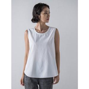 ラ エフ la.f… 【biyori】”驚くほど伸びる”シャツタンクトップ≪洗濯機で洗える≫ （ホワイト）