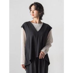 ラ エフ la.f… ハイストレッチカルゼジレ （ブラック）