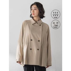 ラ エフ la.f… シャンブレーショートトレンチ （ベージュ）