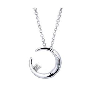 ララクリスティー LARA Christie ララクリスティー ネックレス レディース ルナ WHITE Label p5802ーw （シルバー）