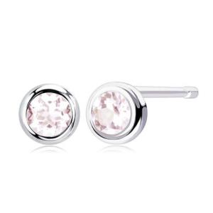ララクリスティー LARA Christie「4月モルガナイト」ピアス レディース フクリン プラチナ PT900/K18ゴールド 12誕生石 プティ