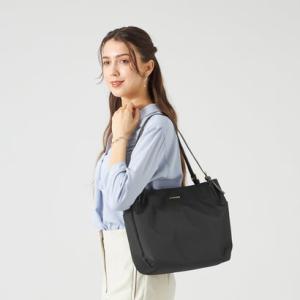 ラ バガジェリー LA BAGAGERIE ポリエステルキャンバス A4トート （ブラック）