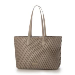 ラ バガジェリー LA BAGAGERIE ランダムプリーツトートバッグ （グレージュ）