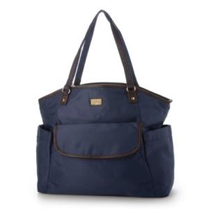 ラフィール LAFIEL  ナイロン調ボストントートバッグ （ネイビー）
