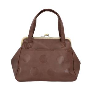 ラフィール LAFIEL ラフィール がま口バッグ 2way （チャ）