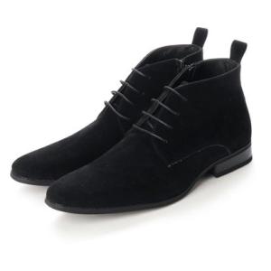 SFW ラスアンドフリス LASSU&FRISS プレーントゥレースアップブーツ/959 （ブラックスエード）