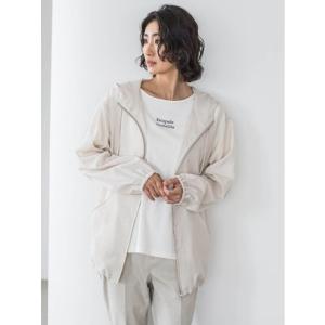 ラ エフ エルサイズ la.f…(Lsize) 【大きいサイズ】撥水パーカー≪洗濯機で洗える≫ （ベージュ）