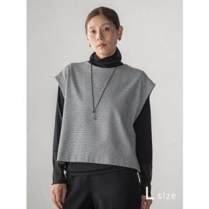 ラ エフ エルサイズ la.f…(Lsize) 【大きいサイズ/選べるSETUP】ピクシエスタジレ （グレー系その他）