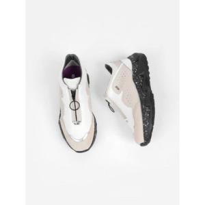 ラシュッド LASUD センタージップダッドスニーカー(white) （オフホワイト）