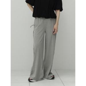 ラシュッド LASUD ダイアゴナルフリルフレアパンツ （ベージュ）