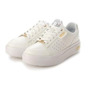 ルコックスポルティフ le coq sportif 【レインシューズ】レディース スニーカー 厚底 LA セーブル PF  (ホワイト)｜locondo-shopping