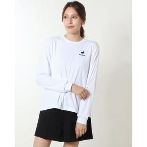 ルコックスポルティフ le coq sportif レディース 長袖機能Tシャツ ヘランカソフトニットロングスリーブシャツ QMWUJB01 （ホワイ｜locondo-shopping