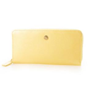 ル プレリーギンザ le prairies GINZA ビジュー ラウンドファスナー長財布 （イエロー）