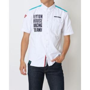 レイトンハウス LEYTON HOUSE LEYTON HOUSE レイトンハウス アニバーサリーモデル メンズ 半袖 レーシングシャツ （ホワイト）