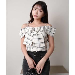 リップサービス LIP SERVICE ツイードリボンオフショルトップス （ミックス1）