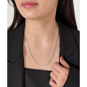 ライオンハート LION HEART LH BASIC ミディアムシルバーチェーンネックレス/シルバ...