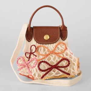 ロンシャン LONGCHAMP ショルダーバッグ ル プリアージュ フィレ メッシュバッグ XSサイズ 10139 HJB 037 （エクリュ）