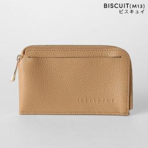 ロンシャン LONGCHAMP カードケース ル フローネ カードホルダー 30048 021 （ビスキュイ(M13)）