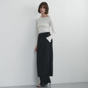 ルエブル LOEUVRE Layered Wrap Skirt - Pants （BLACK）｜locondo-shopping