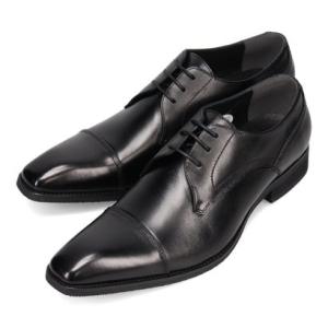 ルーテシア LUTECIA ロングノーズ  外羽根ストレートチップ・ビジネスシューズ  LU7808 （ブラック）