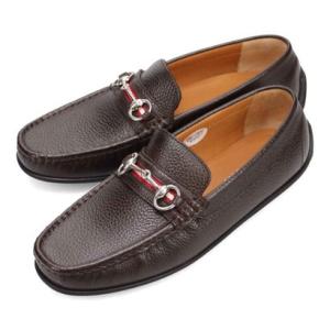 ルーテシア LUTECIA ビット付きソフトドライビングシューズ  LU8102 （ダークブラウン）