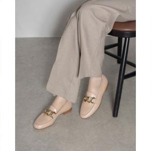 ルカ グロッシ Luca Grossi チェーンローファー （ピンクベージュ）