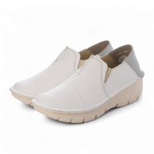 ミラスポーツ Milla sports 3E 厚底 軽量ソール カジュアル スリッポン スニーカー （ホワイト/シルバー）