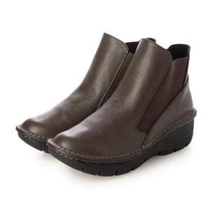 ミラスポーツ Milla sports 3E 厚底 軽量ソール カジュアルコンフォート サイドゴアブーツ （ダークブラウン）