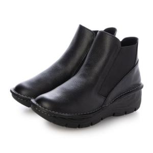 ミラスポーツ Milla sports 3E 厚底 軽量ソール カジュアルコンフォート サイドゴアブーツ （ブラック）