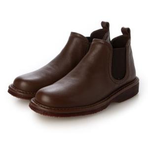 ミラスポーツ Milla sports 柔らかレザー フラット サイドゴア カジュアルブーツ （ブラウン）