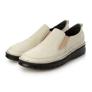 ミラスポーツ Milla sports 4E ASWソール ”空気履いている感覚” 軽量楽ちんレザースリッポン （アイボリー）