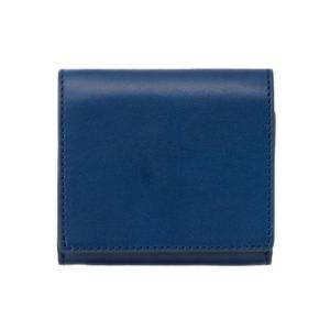 ミラグロ MILAGRO イタリアンレザー・コンパクトウォレット （ネイビー）
