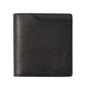 ミラグロ MILAGRO イタリアンエイジングレザー・薄型コンパクト財布 （ブラック）