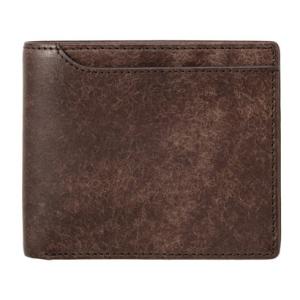 ミラグロ MILAGRO イタリアンエイジングレザー・二つ折札入れ （ダークブラウン）