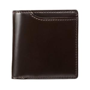 ミラグロ MILAGRO コードバン 二つ折り財布 （ダークブラウン）