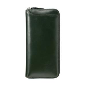 ミラグロ MILAGRO エチオピアンシープ・ラウンドジップ長財布 （グリーン）