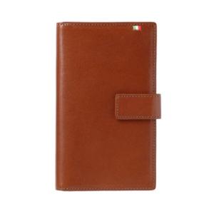 ミラグロ MILAGRO 30枚カード収納財布 （ブラウン/オレンジ）