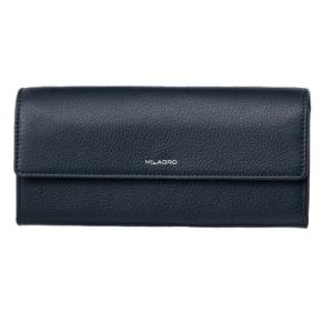 ミラグロ MILAGRO シュリンクレザー・ギャルソン長財布 （ネイビー）