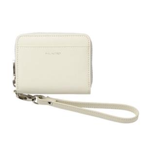 ミラグロ MILAGRO シュリンクレザー・ラウンドファスナーじゃばら式コンパクト財布 （ホワイト）