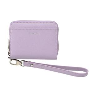 ミラグロ MILAGRO シュリンクレザー・ラウンドファスナーじゃばら式コンパクト財布 （ラベンダー）